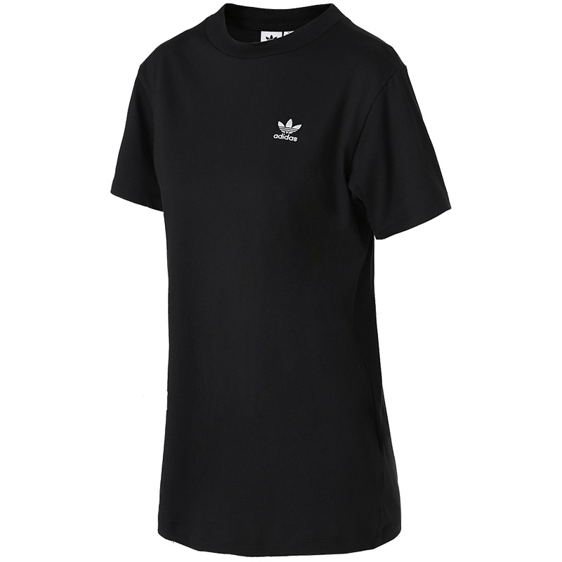adidas阿迪达斯三叶草运动服女装休闲运动短袖T恤CE1666 32 CE1666黑