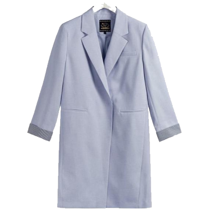 【热卖】拉夏贝尔旗下Candies春季新款中长款薄款韩版开衫女式外套30081500