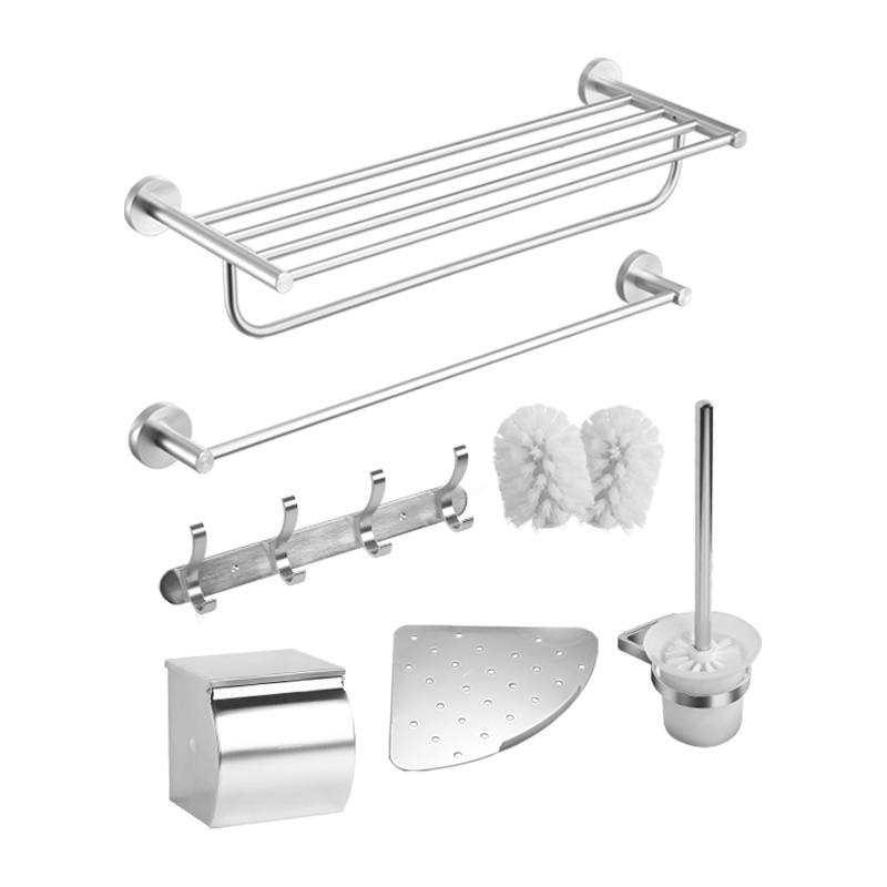 九牧(JOMOO) 939405 浴室卫生间挂件套装 浴巾架毛巾杆六件套套餐