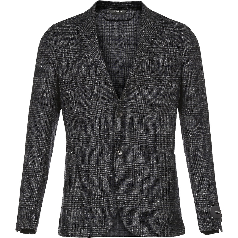 杰尼亚 Z ZEGNA 男士羊毛混纺西服上衣外套254745 1DNMG0
