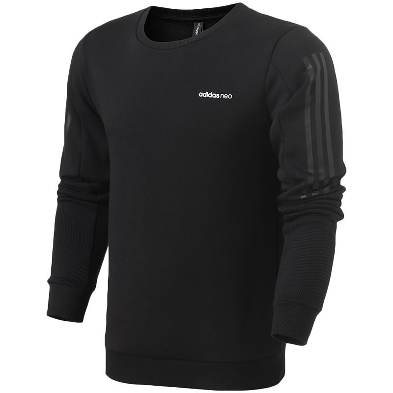 【自营】adidas NEO男装上衣加绒保暖休闲卫衣运动服DM2190 L DM2190黑色