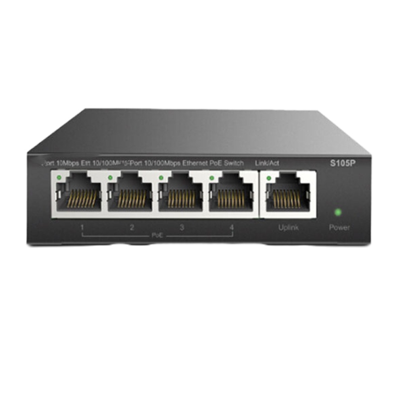 S105PL 5口百兆PoE供电企业工程监控网络分线器HQ