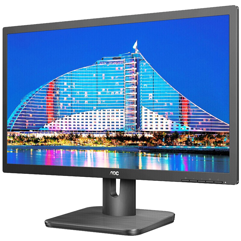 AOC显示器 21.5英寸全高清 快拆支架 低蓝光模式不闪屏 电脑液晶商用显示器(22E1)