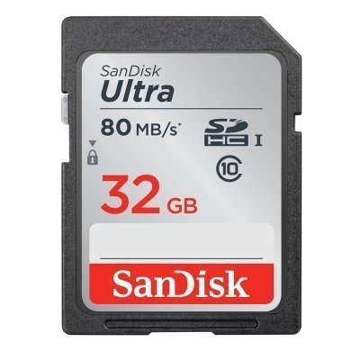 闪迪(SanDisk)32GB 读速80MB/s UHS-I存储卡(SD卡) Class10 相机存储卡