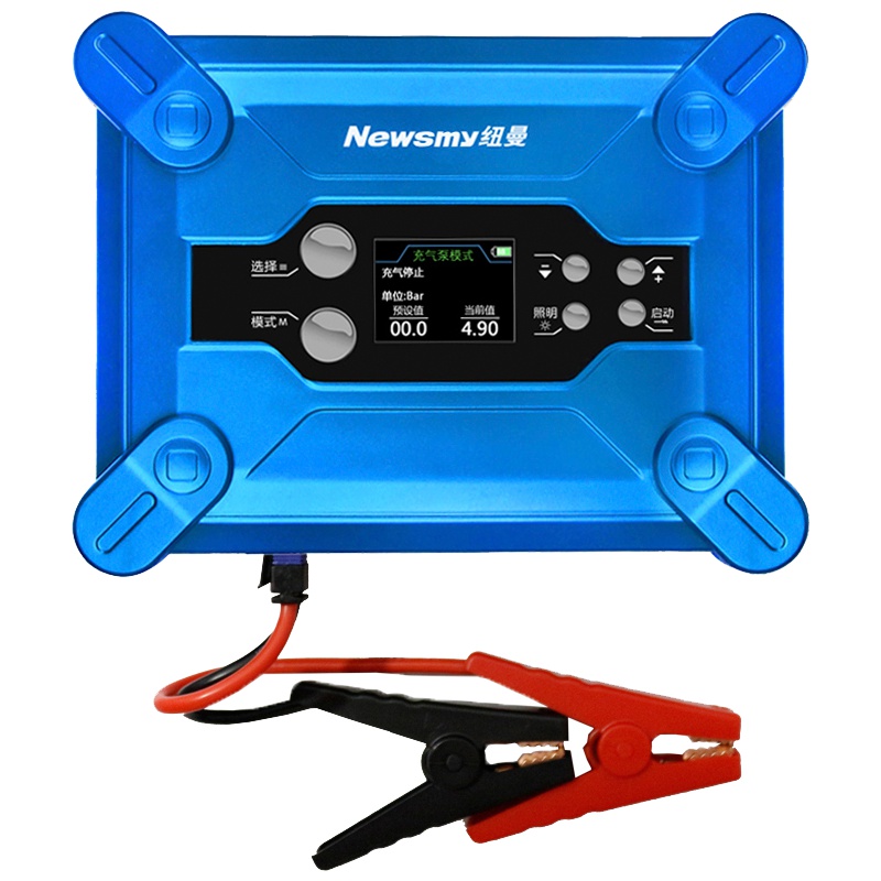 纽曼车载应急启动电源V9精英版10000mA 12V 宝汽车电瓶启动宝车载充电宝内置充气泵一体机