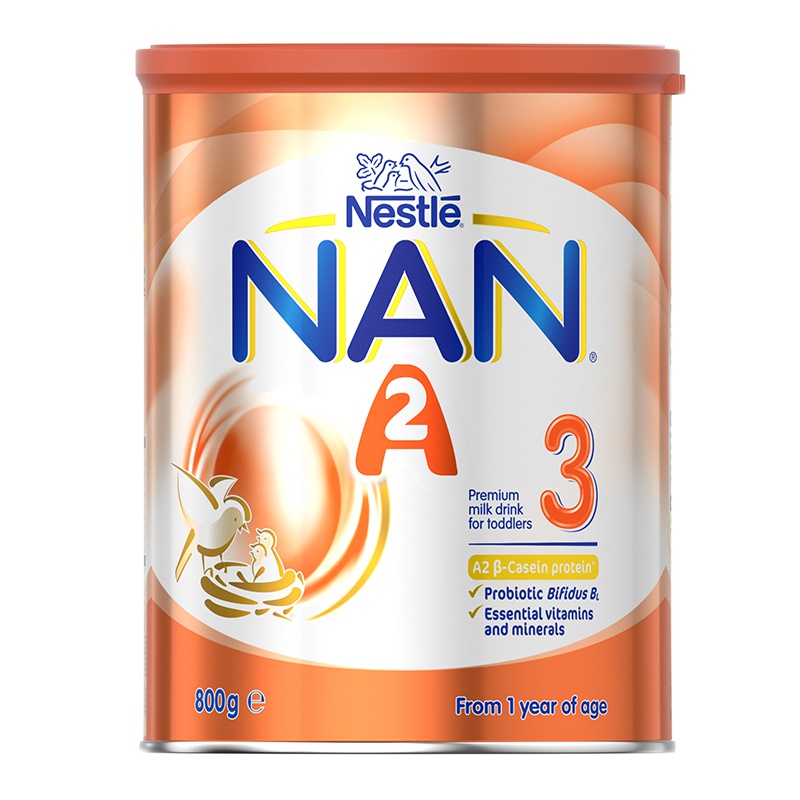 NESTLE雀巢能恩NAN A2婴幼儿奶粉3段 800g (1-3岁)