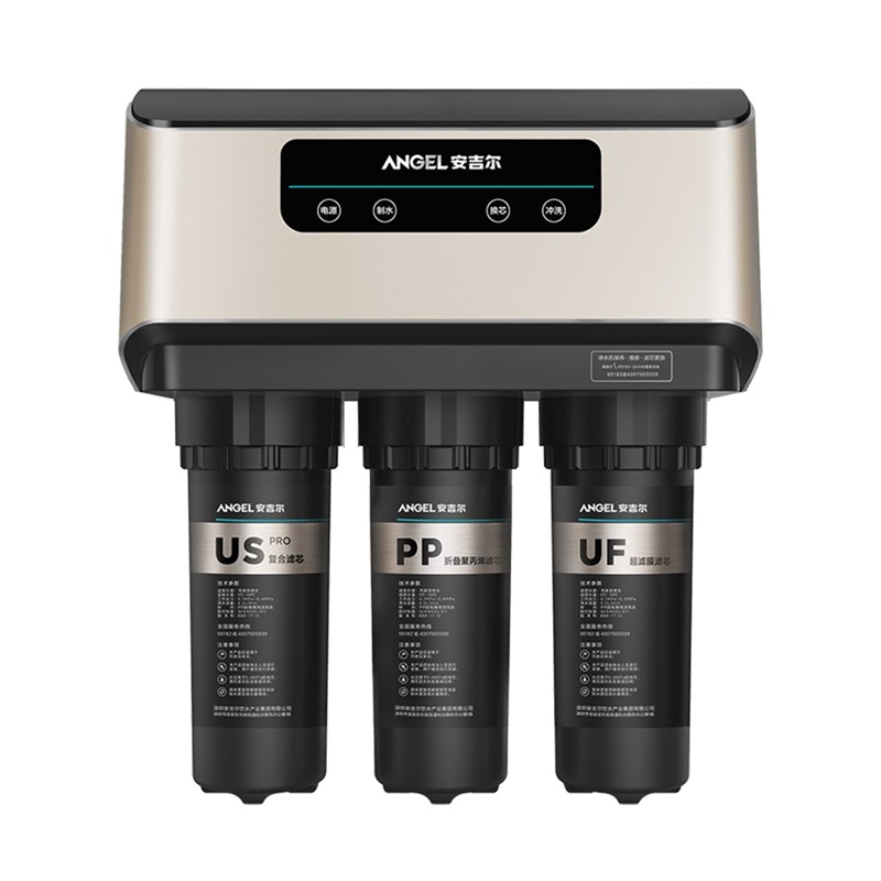 安吉尔净水器家用 V6直饮净水机 厨房无桶净水机 厨下双出水RO膜纯水机 J2605-ROB60(A8)(单位:件)