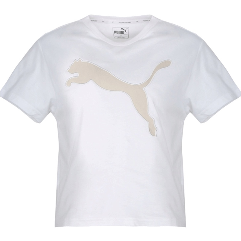 PUMA彪马2019夏季新款女休闲运动宽松透气短款短袖T恤上衣844056