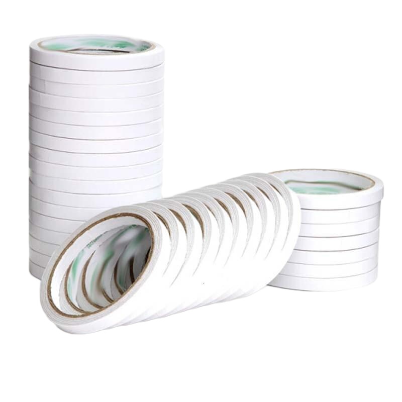 得力/deli 30402 棉纸双面胶带18mm*10y*80um(白)(16卷/袋)