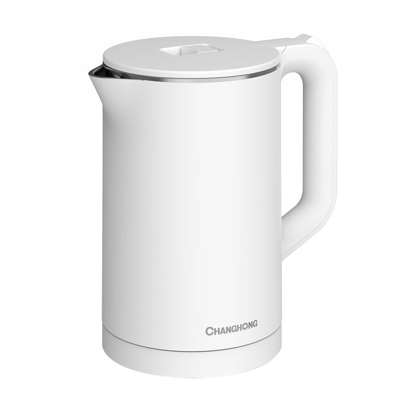 长虹(CHANGHONG)电热水壶 双层防烫 304不锈钢 防干烧 1.8L容量 家用电水壶 CSH-18D28