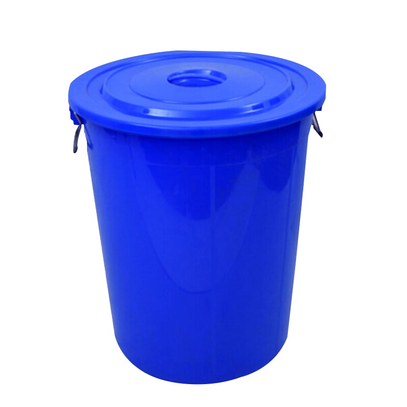 海斯迪克 gnjz-1439 水桶 圆形收纳桶大容量储水桶 酒店厨房水桶工业塑料桶 蓝色60L