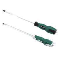 [苏宁]长鹿抗油防滑穿心可敲击螺丝刀一字十字改锥超硬螺批起子带磁性 穿心[一字6X100]