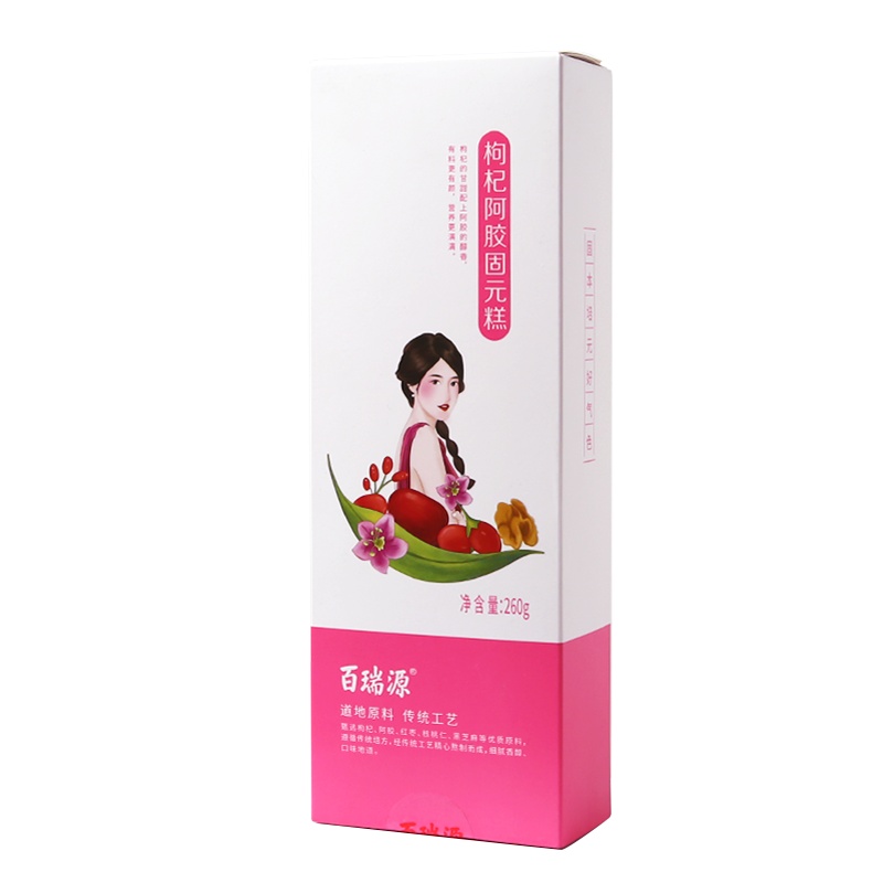 百瑞源枸杞阿胶糕260g即食手工纯阿胶块固元膏