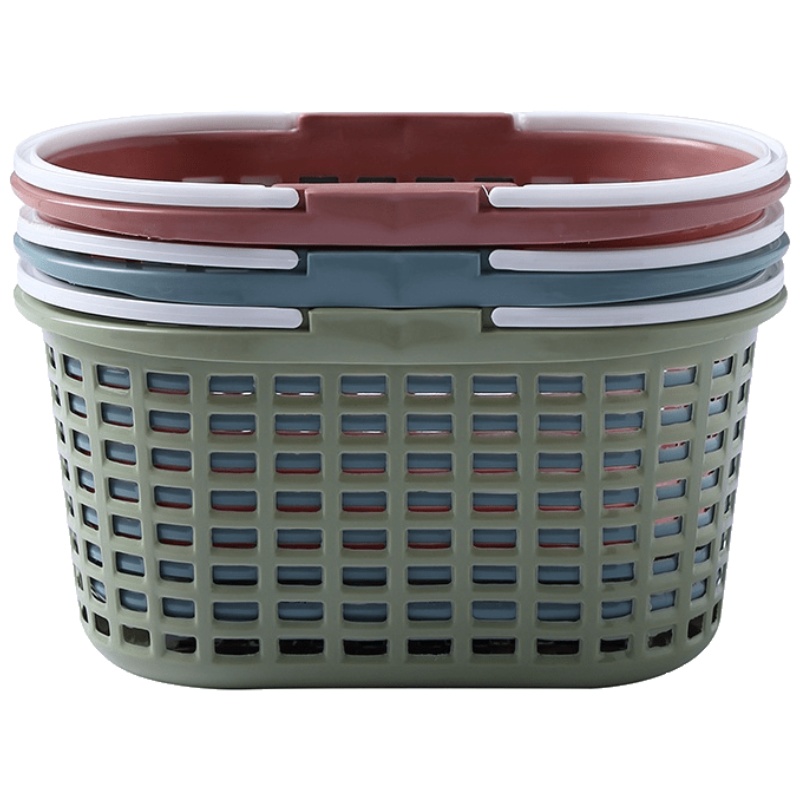 家柏饰(CORATED)洗澡篮沐浴篮洗漱小篮子浴室浴筐收纳篮储物筐收纳筐