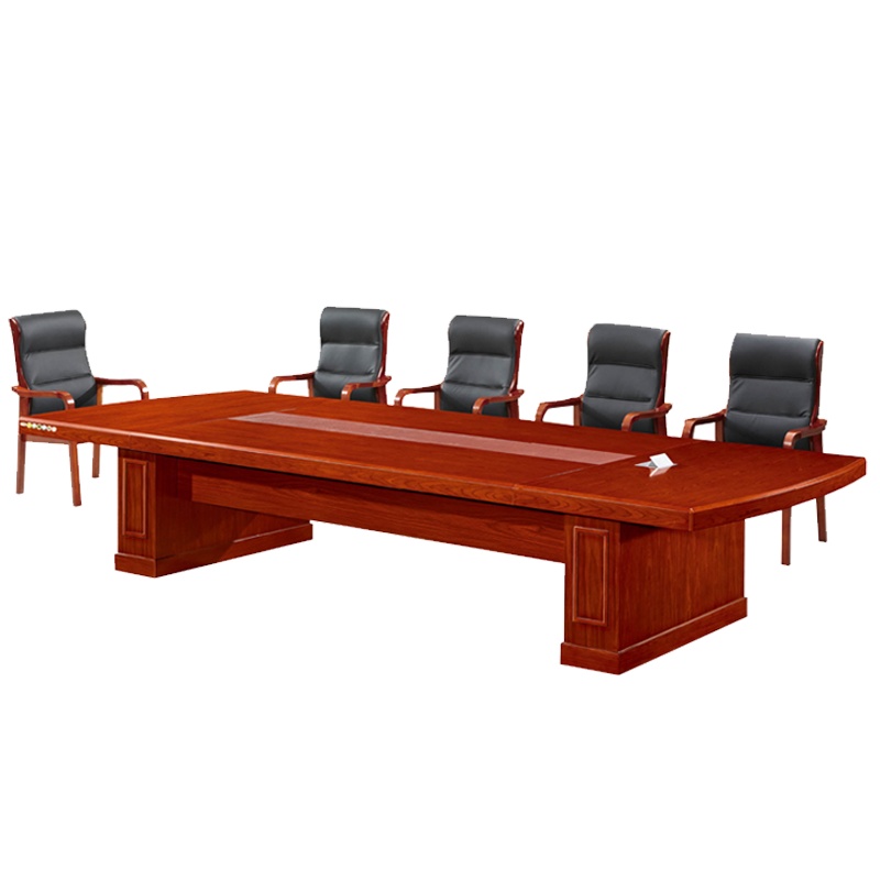 【理政】油漆会议桌 办公家具 实木贴皮会议桌 现代中式 油漆漆面多人办公桌 商务洽谈桌