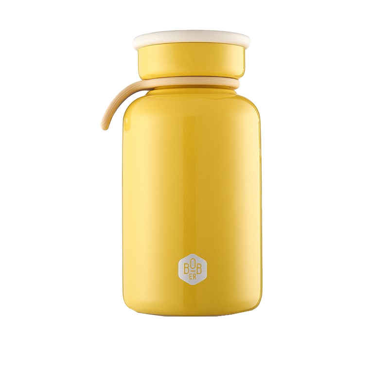 milk妙可保温杯 10404BMKB-330YE 小巧便携学生用水杯黄色 330mL （单位：个）