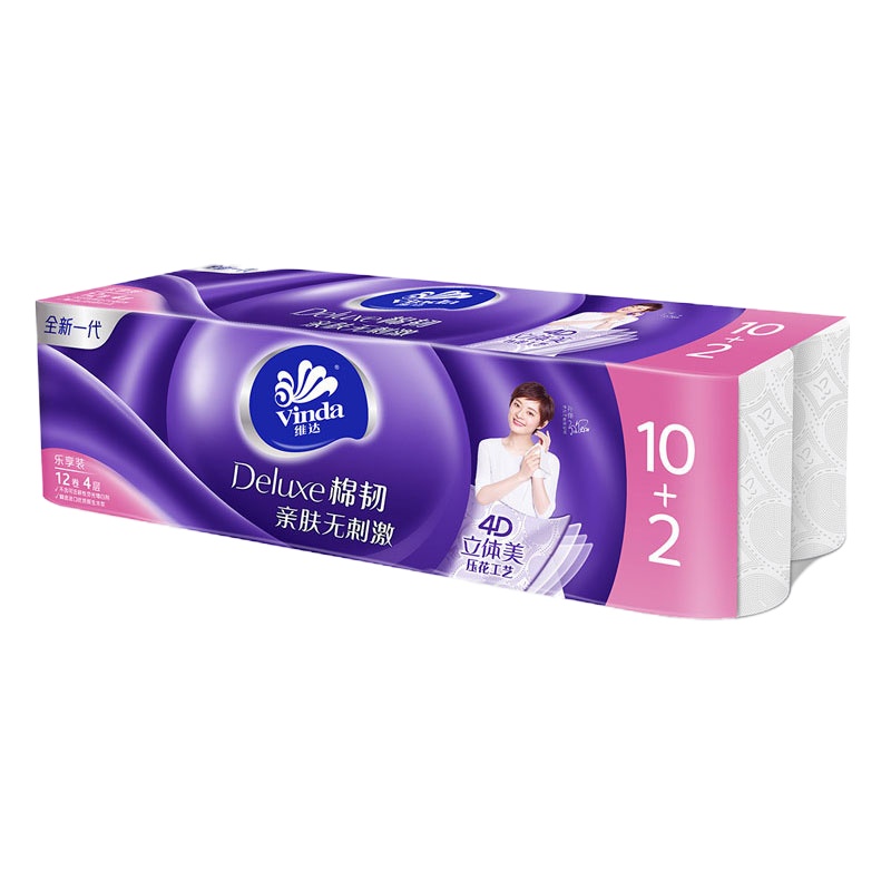 维达 V4629 无芯卷纸 120g 12卷/提