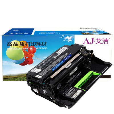 艾洁 利盟MS310硒鼓加黑版 适用利盟Lexmark MS310 MS410 MS510 MS610 MS312dn