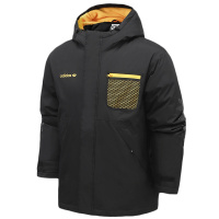 阿迪达斯三叶草男服羽绒服两件套休闲运动夹克外套GJ6734