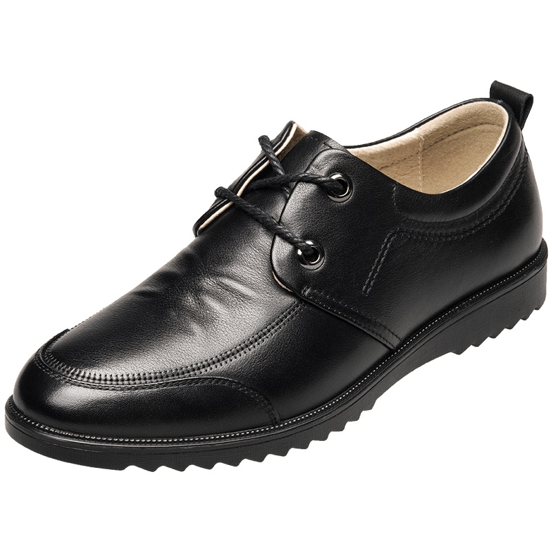 康奈男鞋 秋季真皮休闲皮鞋 男士商务休闲鞋子圆头软面皮系带款鞋子1167728