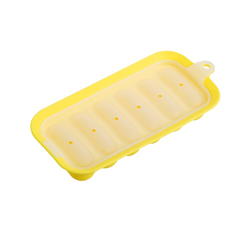 硅胶宝宝辅食模具香肠烘焙工具家用自制一口肠烤箱烤盘磨具 敬平 黄色