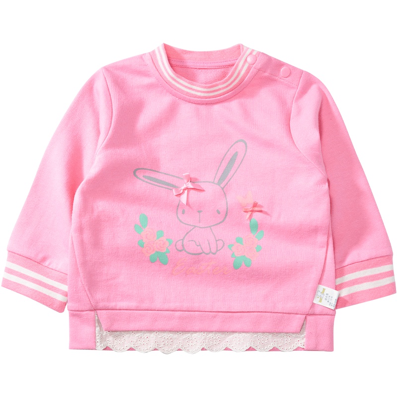 优简(BEST JANE)婴幼儿春秋季新款时尚套头衫女童休闲外穿上衣儿童外套