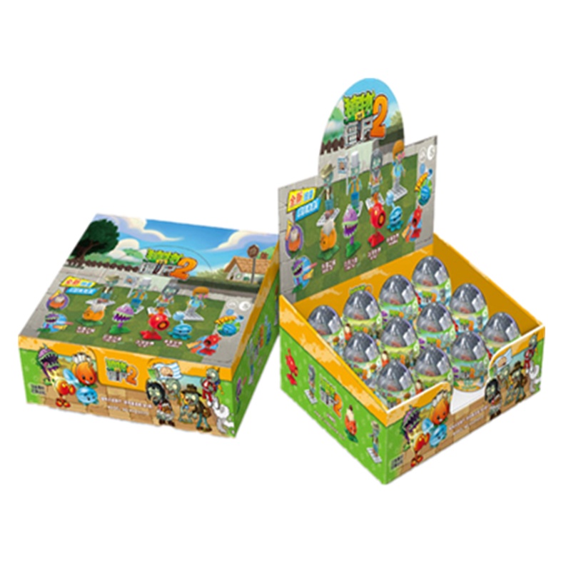 潮昇儿童益智玩具玩具植物大战僵尸散装扭蛋积木拼插二代僵尸 (单个无包装随机发货)