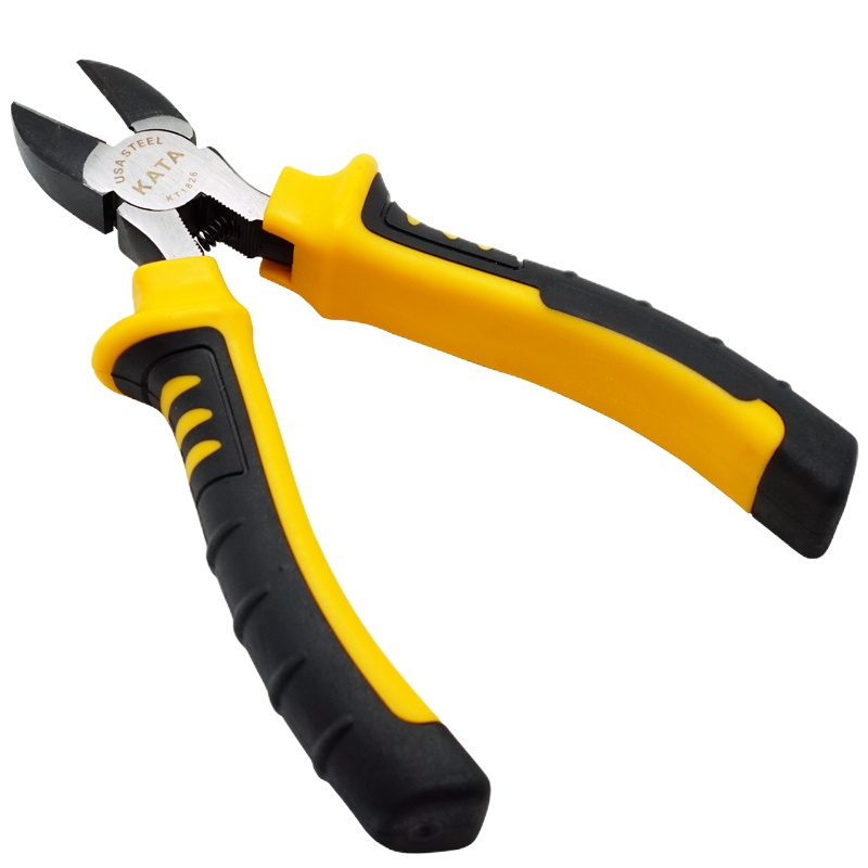 企购优品 钳子省力斜嘴钳6英寸斜口钳剪线钳偏口钳发黑防锈KT1826