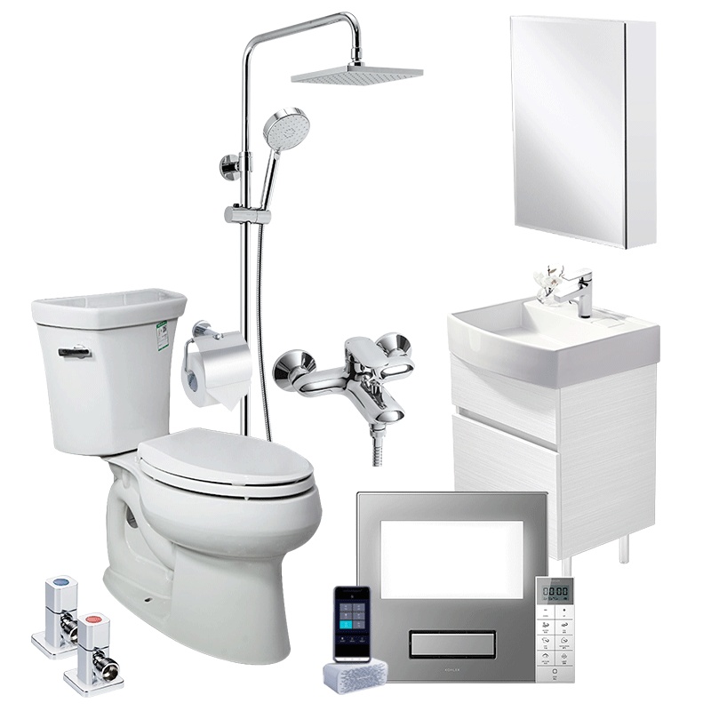 KOHLER科勒卫浴卫生间大套装浴室柜马桶3998坐便器22746淋浴花洒77365智能盖板18649台盆2215组合