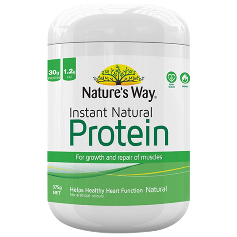佳思敏(Nature's Way)天然速溶蛋白粉原味375g/瓶装澳洲大豆植物蛋白粉膳食营养补充剂