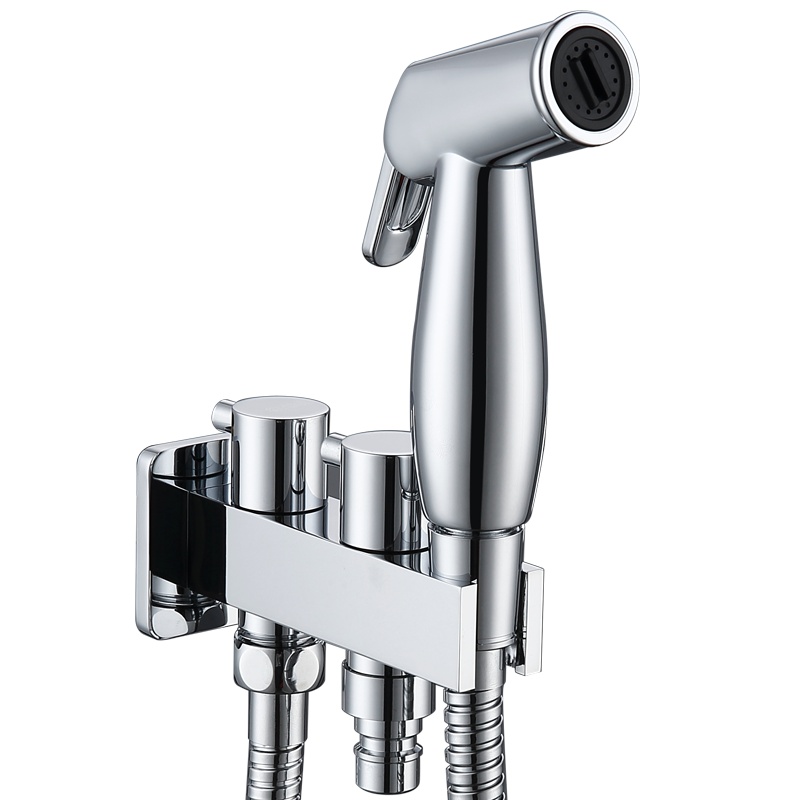 莱尔诗丹(Larsd) LD116双用龙头喷枪套装 洁身器妇洗器 马桶喷枪一进二出双用角阀增压套装