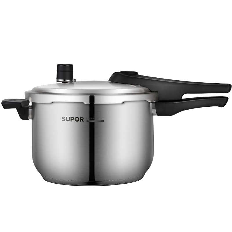 苏泊尔(SUPOR)304不锈钢加厚高压锅 90Kpa聚能复底快速压力锅24cm 燃气灶电磁炉适用 YW24S1