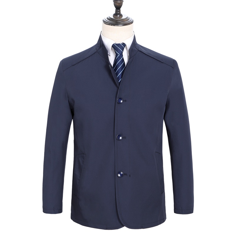 恒源祥男士夹克2020新款中年男装夹克翻领男士外套爸爸装