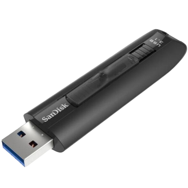 闪迪(SanDisk)CZ800优盘 至尊高速u盘USB3.1伸缩U盘 读200MB/s写150MB/s 128GB黑色