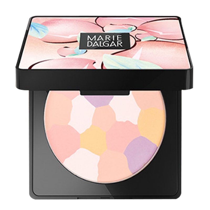 玛丽黛佳蜜桃调色蜜粉饼 定妆粉饼干粉非散粉持久遮瑕控油修容裸妆遮瑕