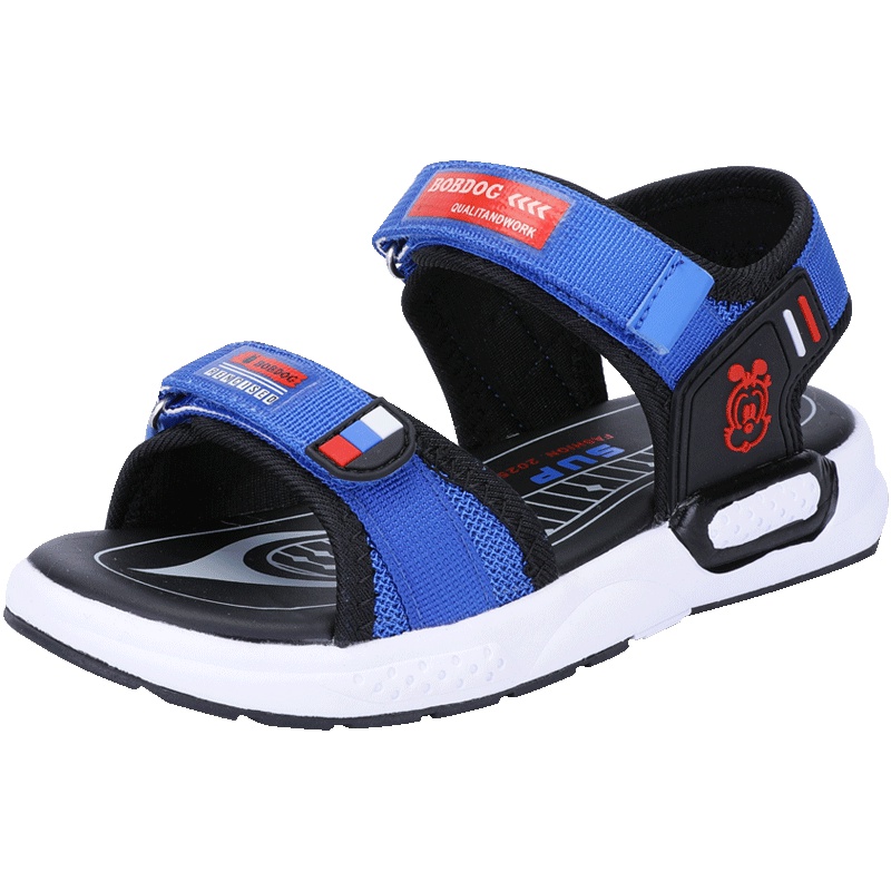 巴布豆童鞋儿童凉鞋男2019夏季透气时尚中大童男童沙滩鞋