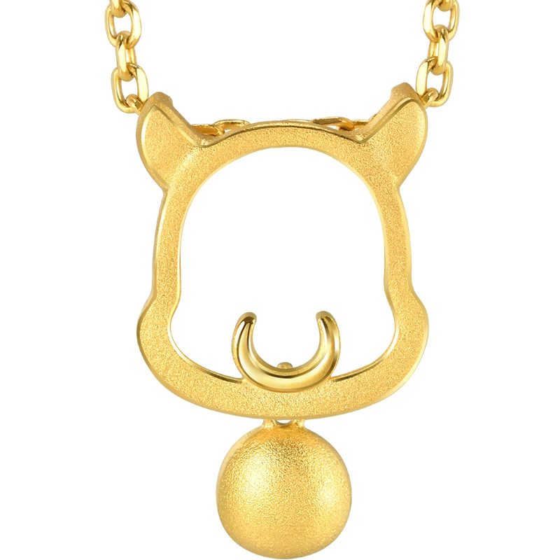 周生生(CHOWSANGSANG) 黄金(足金)十二生肖牛吊坠91905P 计价