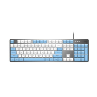 罗技(Logitech) K845红轴+白色键帽+蓝色键帽有线全尺寸笔记本电脑电竞吃鸡游戏办公机械键盘