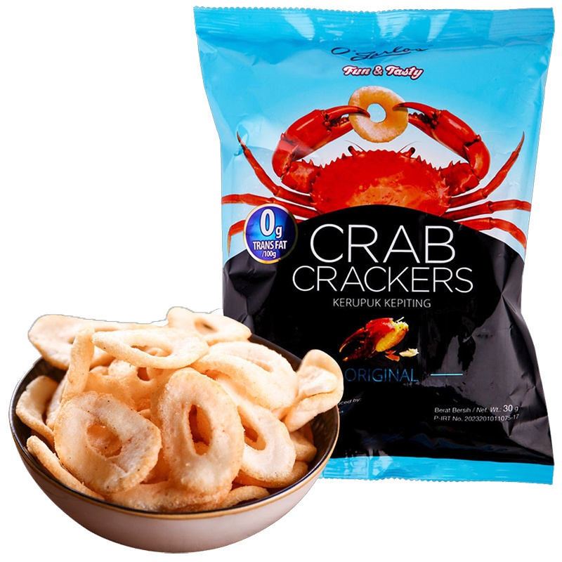 O'garlos奥嘉莱蟹片 原味30g