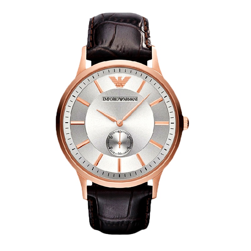 阿玛尼（ARMANI）手表时尚潮流简约石英情侣男女手表 AR9101女款 棕色