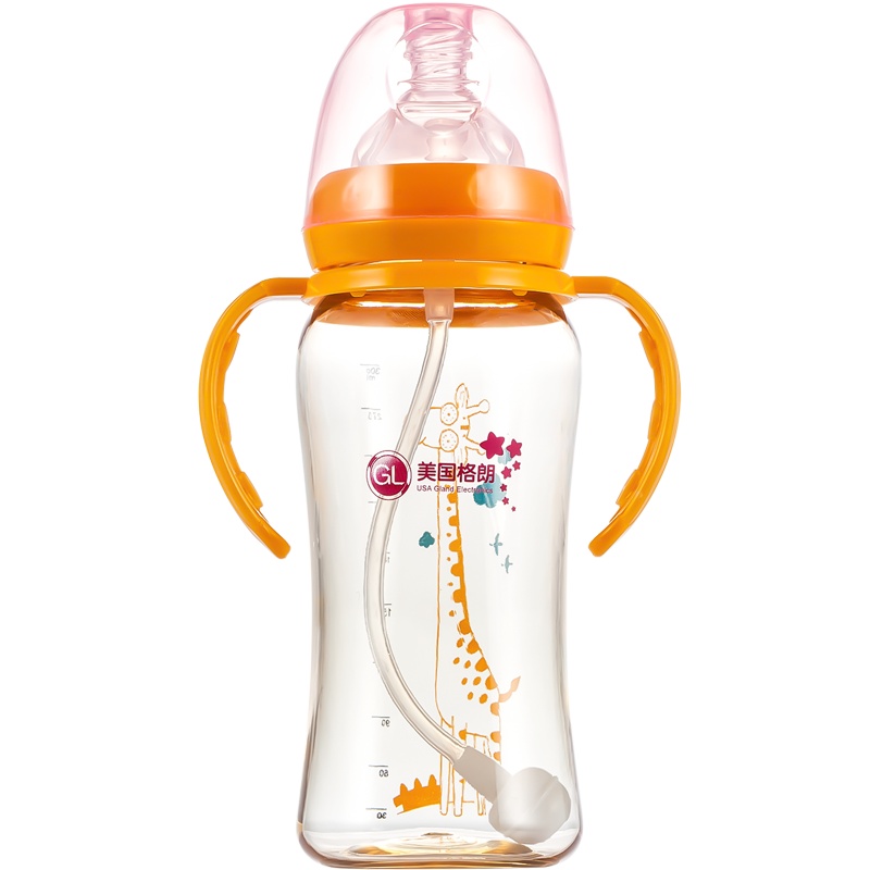 格朗 GL 奶瓶宽口径 带手柄PPSU奶瓶300ML N-5(深黄色)