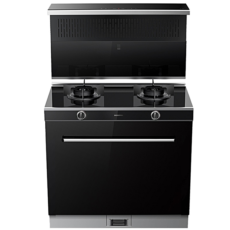 北斗星集成灶蒸箱 C3BZ互联网款 钢化玻璃台面置物侧吸下排烟机家用一体灶 升级款 天然气