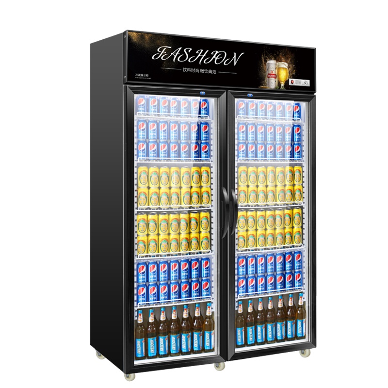 飞天鼠(FTIANSHU) 展示柜饮料柜商用冰柜超市冰箱冷藏柜保鲜柜双门直冷上机组