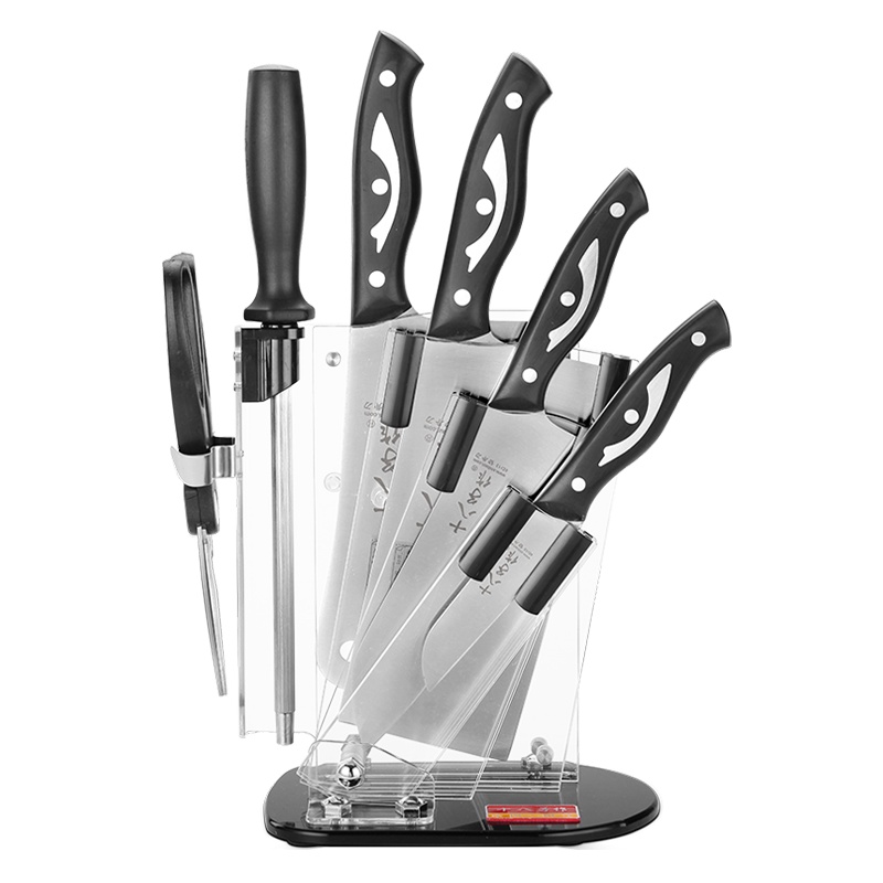 十八子作S2918刀具套装 厨房全套家用菜刀组合不锈钢刀具精彩七件套全套厨房刀具