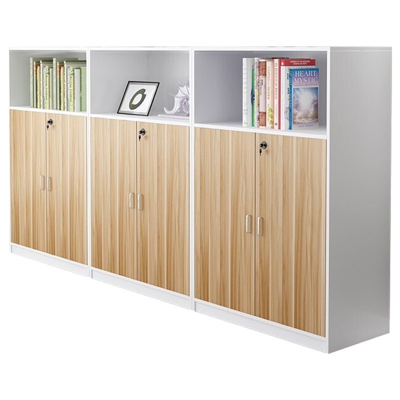 欧宝美木质矮柜办公室柜办公柜小型文件柜资料柜茶水柜打印机柜档案隔断边柜