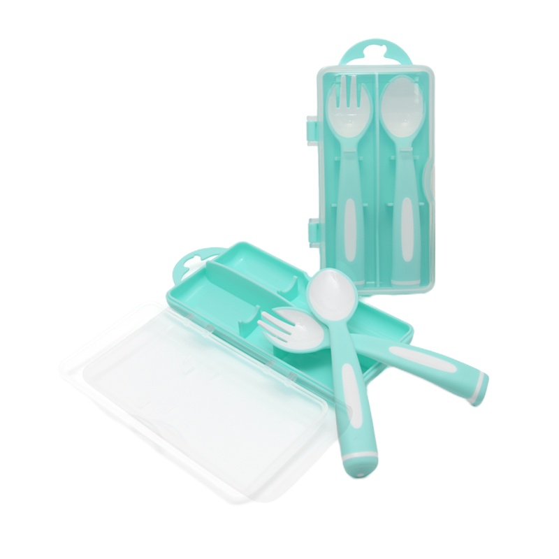 WQMD babytool倍比途波纹叉勺绿BT-8802G