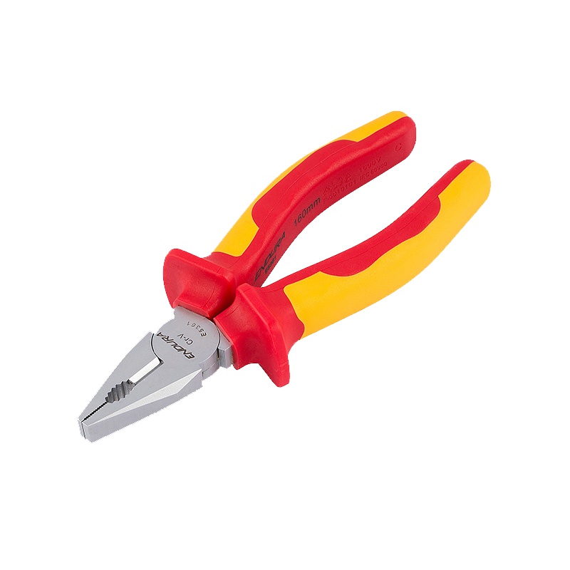 力易得(ENDURA) VDE双色绝缘钢丝钳 耐压1000V 克丝钳老虎钳 6英寸 货号E5361