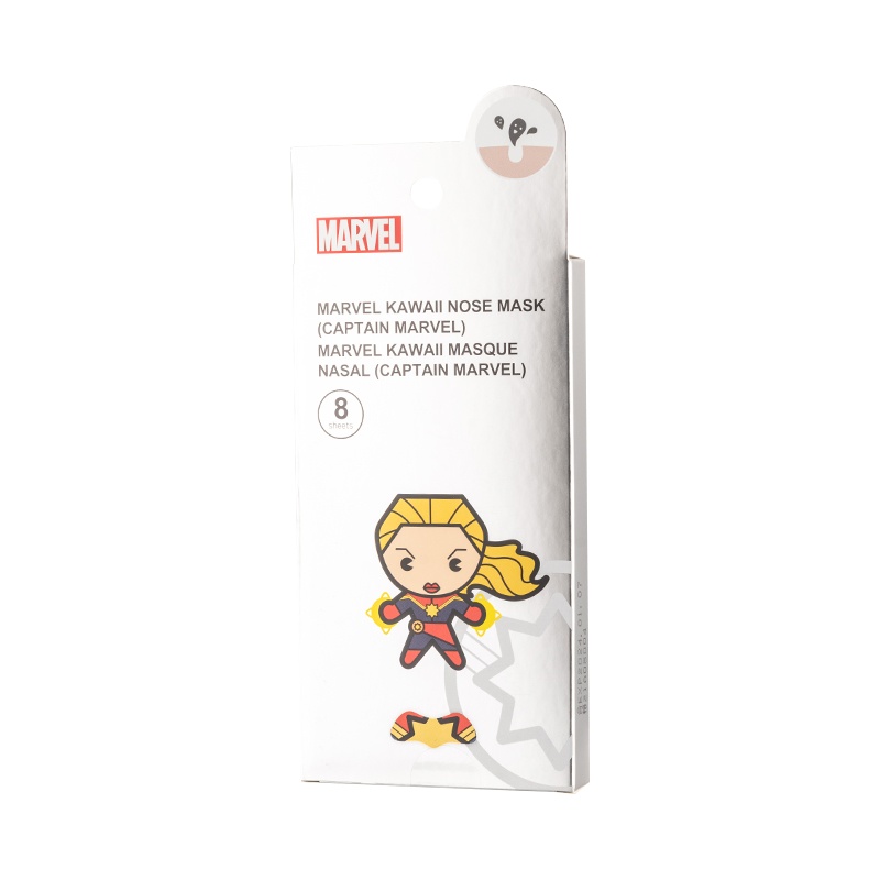 名创优品(miniso) 漫威Q版系列鼻贴膜祛黑头清洁粉刺鼻贴撕拉式[惊奇队长]