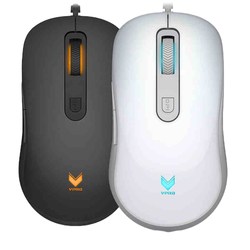 雷柏(Rapoo)V16 有线游戏鼠标 黑色