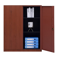 永格办公室文件柜资料档案铁皮柜子储物带锁财务铁柜书柜阳台矮柜